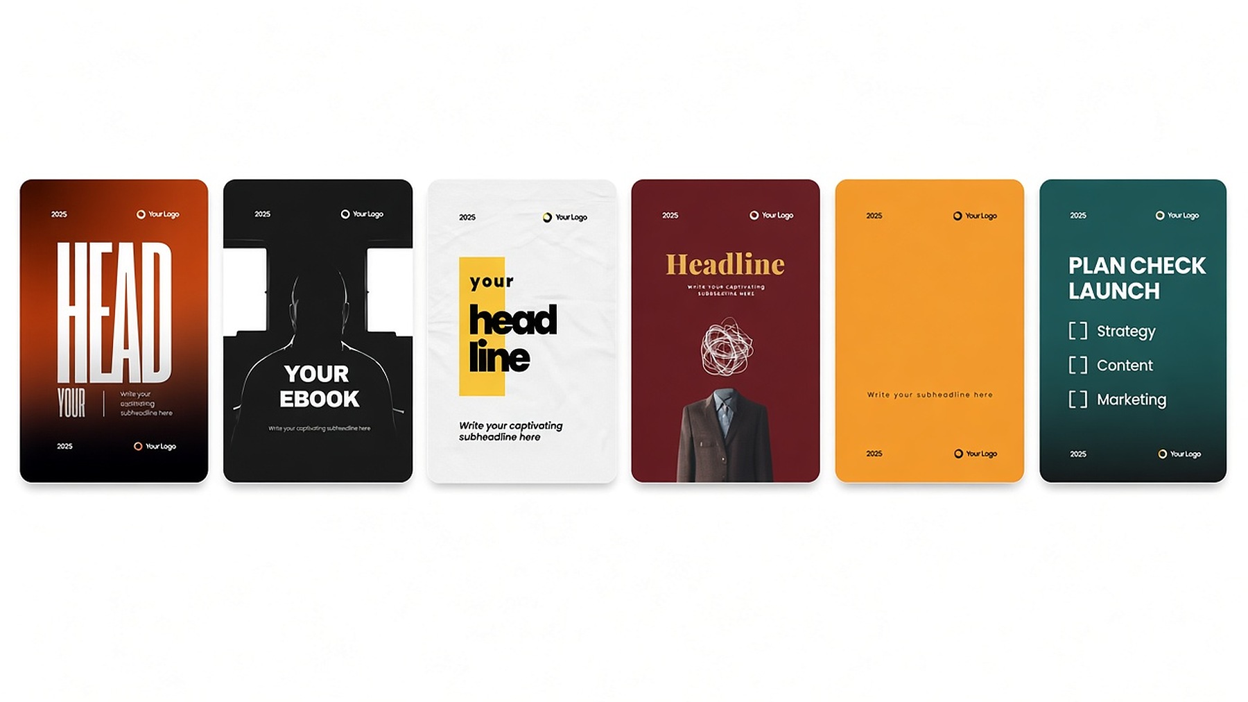 Editable digital product covers ready to rebrand
